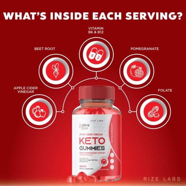 Gomitas para control de peso Ultra Slim Keto ACV