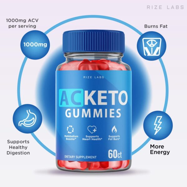 Gomitas AC Keto con vinagre de sidra para adelgazar y energía