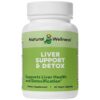 Natural Wellness soporte hepático cápsulas rojas y blancas