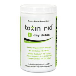 Frente del kit de desintoxicación Toxin Rid de 5 días