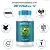 detoxall 17 suplemento natural cápsula closeup