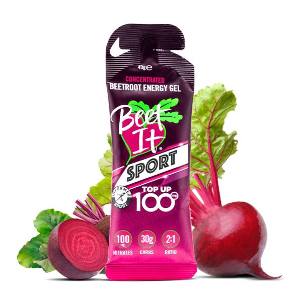 Gel BEET IT Sport frente al empaque