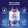 Detalle presentación gummies Keto Plus con ACV