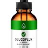 Botella de gotas NutraRize GlucoFlux para salud natural