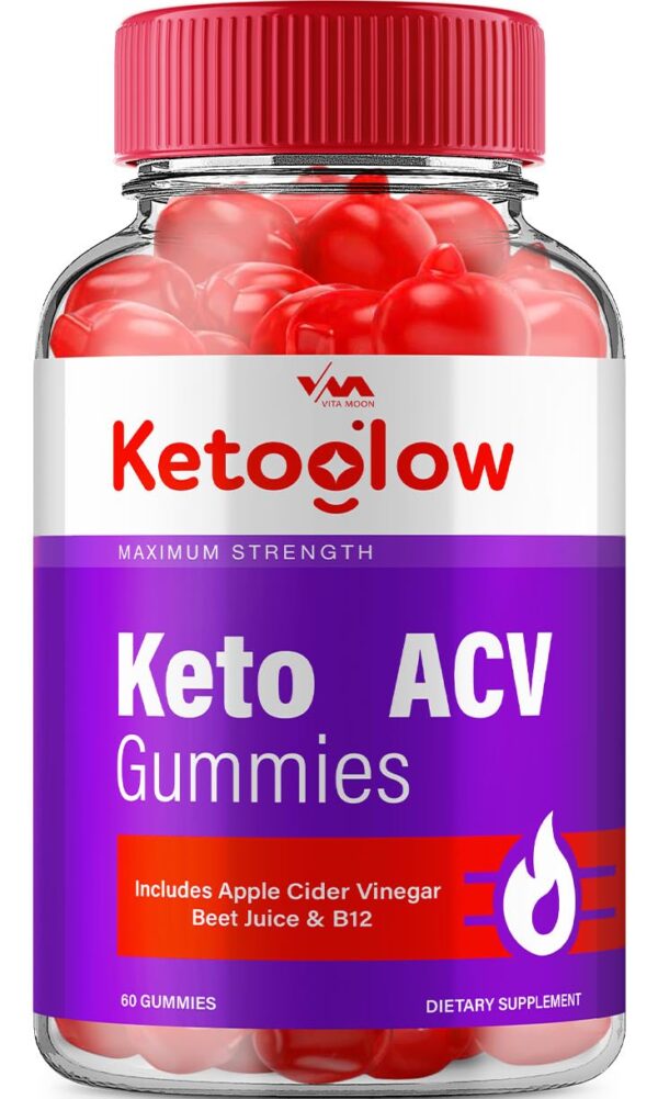 Frasco de 60 gominolas KetoGlow ACV vinagre de manzana