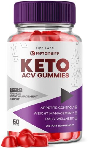 Gomitas Ketonaire Keto ACV 60 unidades paquete frontal