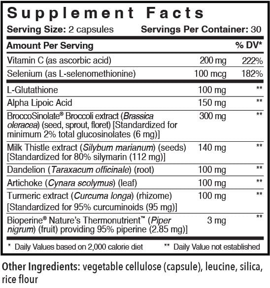 detalle ingredientes naturales LiverCare Patient One