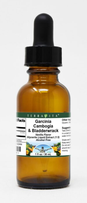 Extracto líquido glicerito Garcinia Cambogia vainilla 1 oz