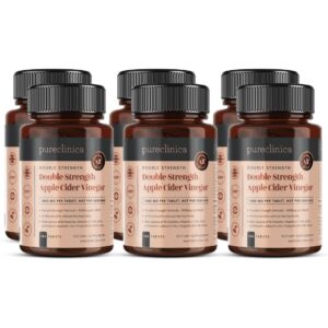 pureclinica vinagre sidra de manzana doble fuerza botella