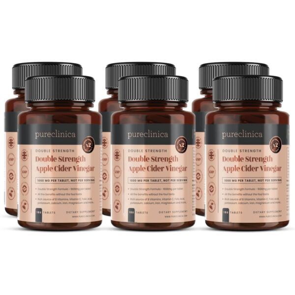pureclinica vinagre sidra de manzana doble fuerza botella