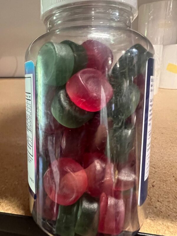 Detalle sabor y textura gomitas Keto One ACV