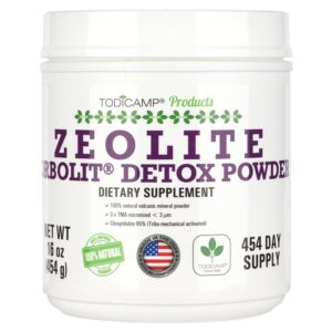 Polvo detox Zeolita Sorbolit clínoptilolita 1 libra saludable
