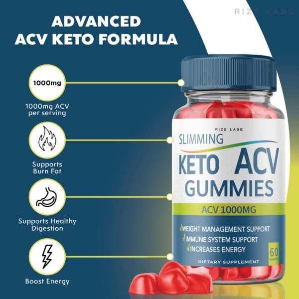 Suplemento Slimming Keto ACV reducción grasa abdominal 60 gomitas