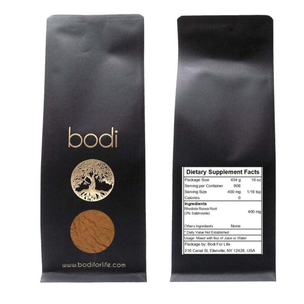 bodi Rhodiola Rosea polvo raíz puro natural 5 lb salud energética
