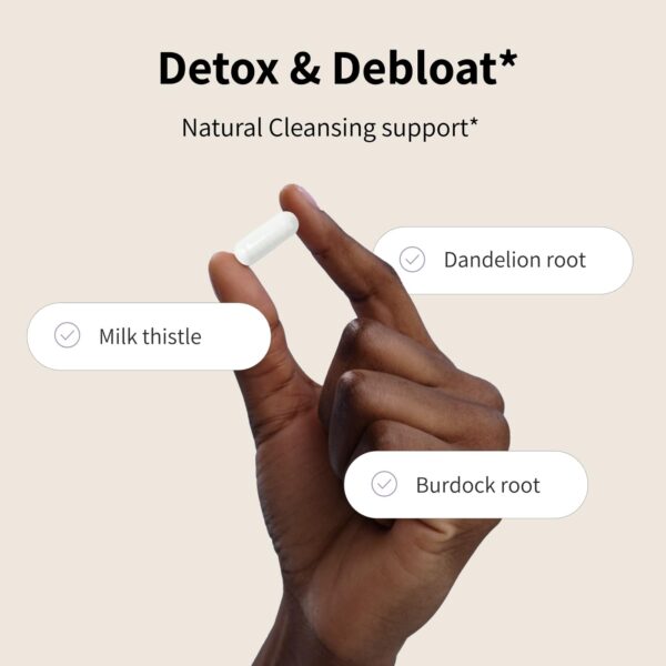 Version 1.0.0 Frasco suplemento natural Detox Debloat Nourished