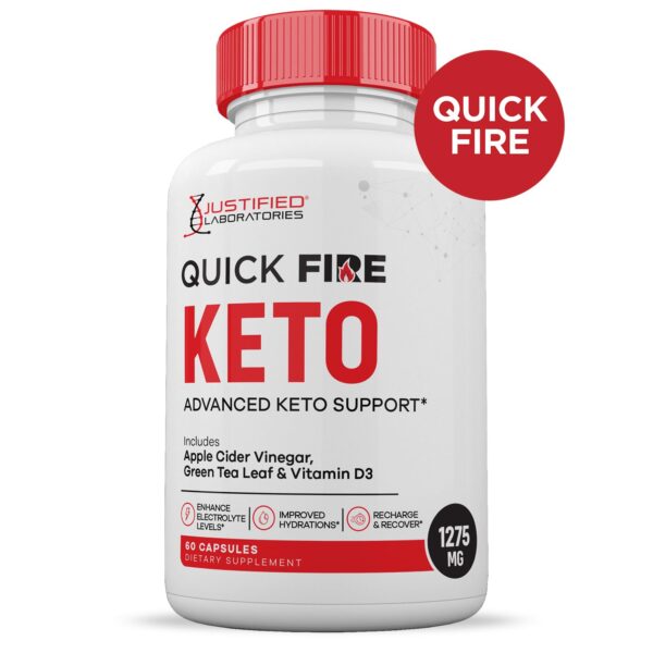 Presentación de Quick Fire Keto ACV Pills en envase