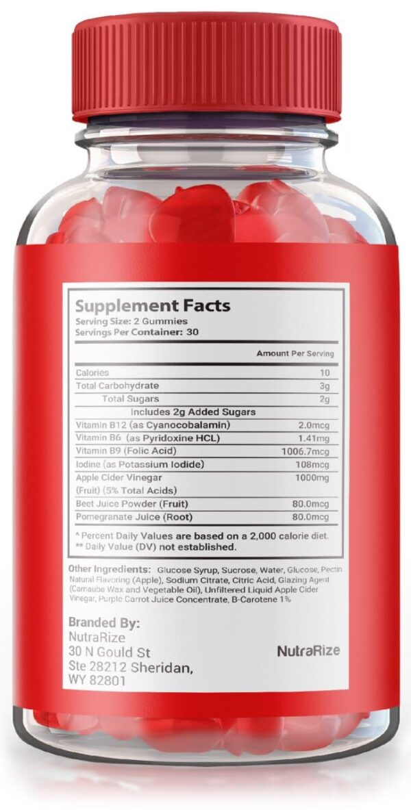 Frasco gomitas Keto Pump Burn ACV NutraRize