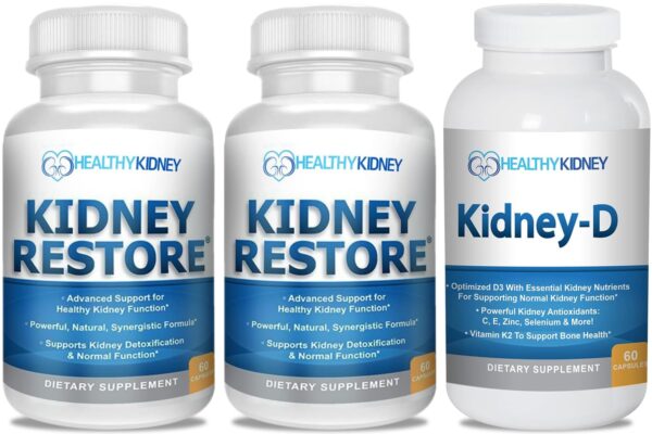 Version 1.0.0 Paquete suplemento limpieza renal Kidney Restore 60 cápsulas