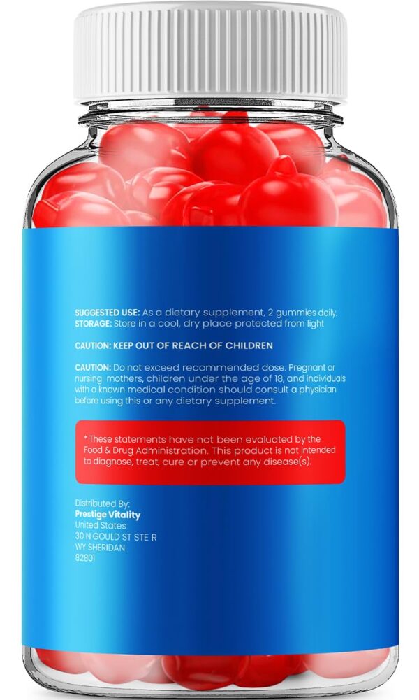 Detalle de gomitas Extra Keto ACV color y forma