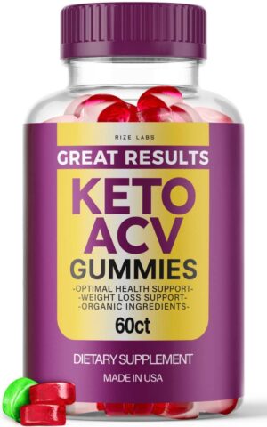 rize labs gomitas keto ACV para pérdida de peso paquete 60