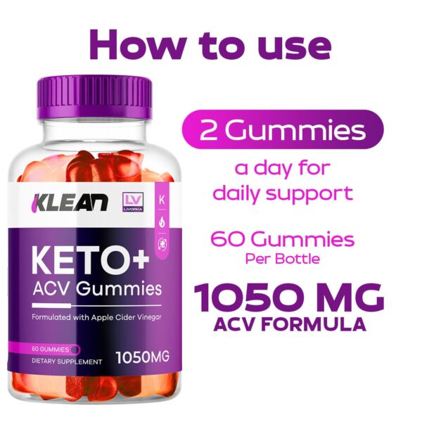 Klean Keto Plus ACV gomitas para pérdida de peso saludable
