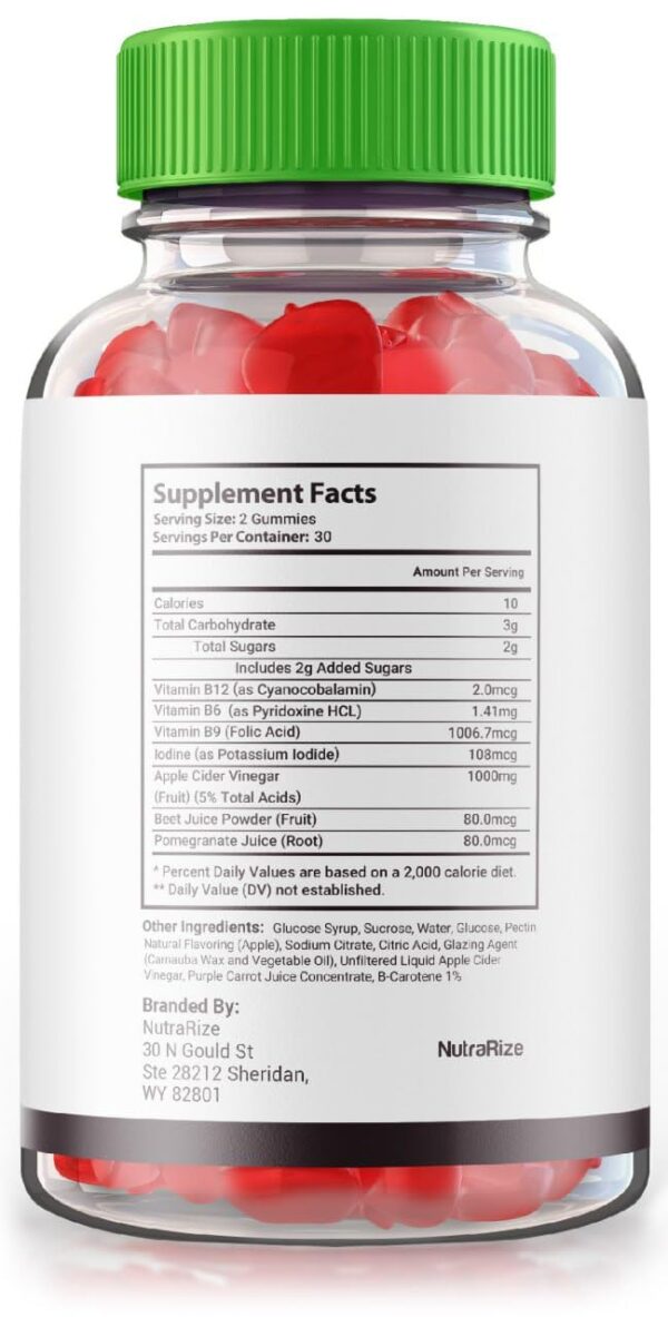 Paquete de gomitas Swift Keto ACV en blister 60 unidades