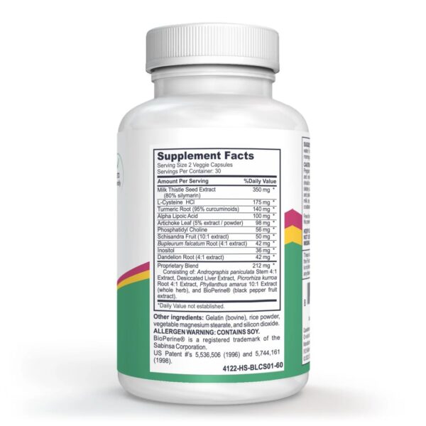 Ingredientes Liver CS Plus cápsulas detox hígado