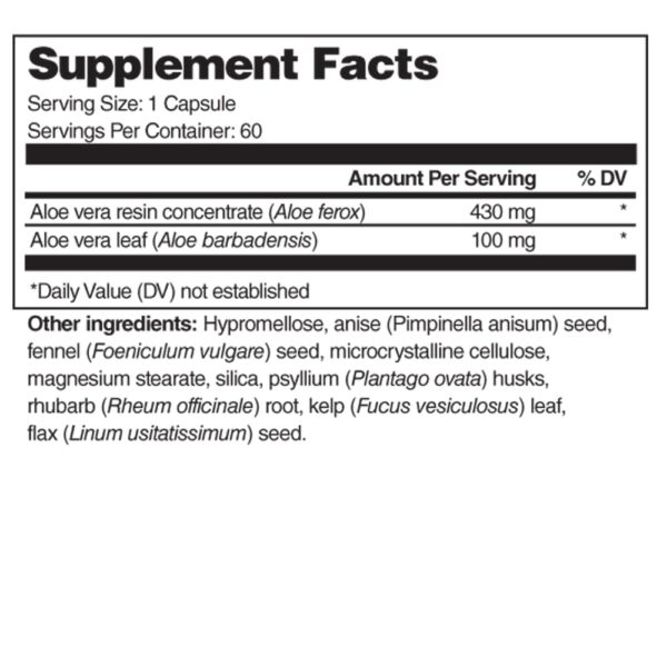 Etiqueta detalle de Daily Poop Pill