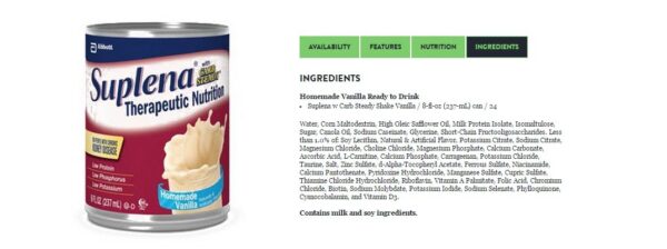 Caja de Suplena con Carb Steady suplemento nutricional