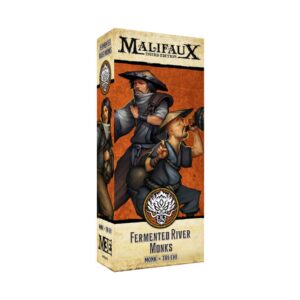 Miniatura Malifaux Ten Thunders Monje del Río Fermentado vista frontal