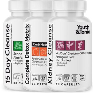 Youth & Tonic limpieza corporal paquete triple detox 15 días