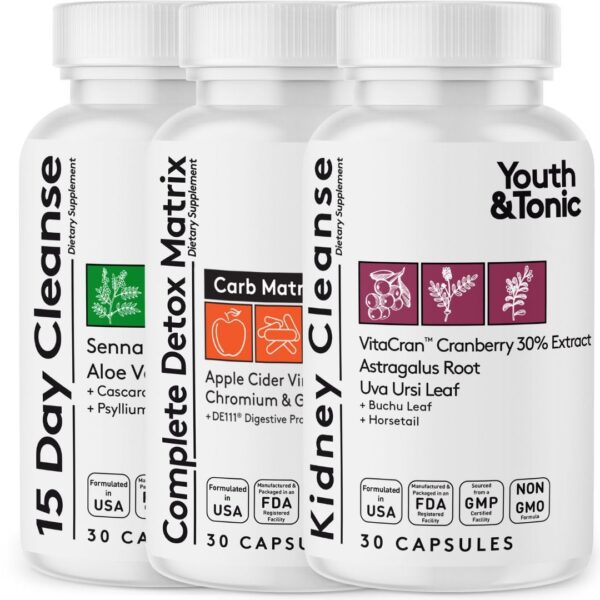 Youth & Tonic limpieza corporal paquete triple detox 15 días