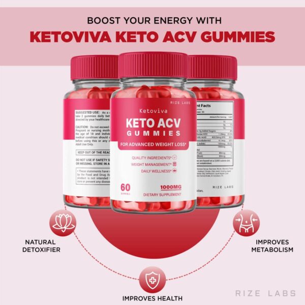gomitas ketoviva keto acv embalaje paquete de tres unidades