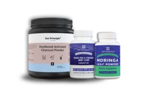 Kit Detox Clean Start con carbón activado, moringa y cápsulas de hígado