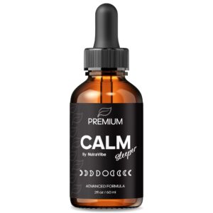 Botella de gotas líquidas NutraVibe Calm Sleeper para relajación