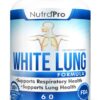 Frasco White Lung NutraPro 60 cápsulas limpieza pulmonar