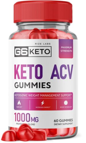 Caja de gomitas rize labs G6 Keto con vinagre sidra manzana 60 piezas