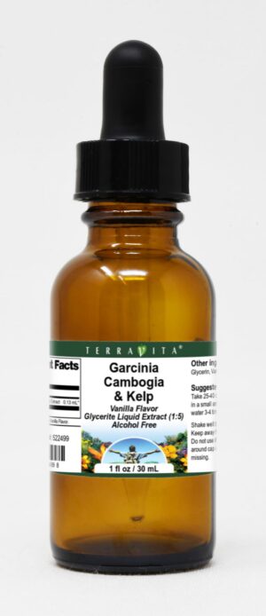 TerraVita garcinia cambogia y kelp etiqueta frontal
