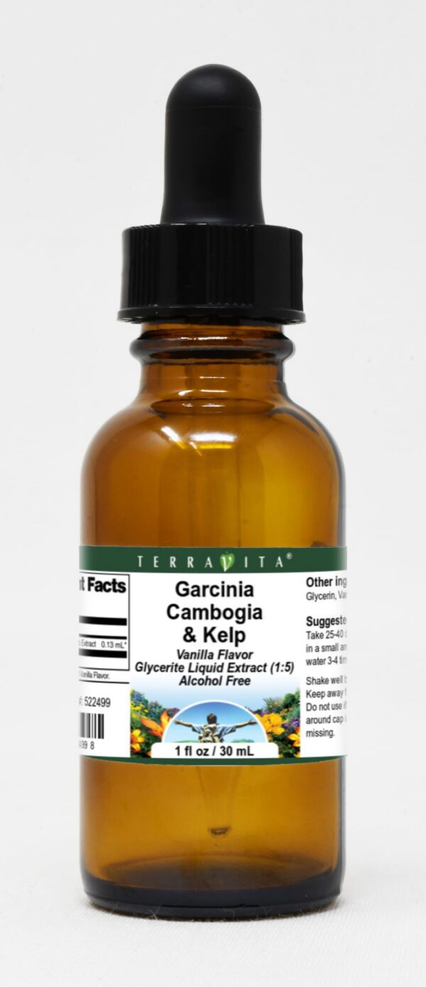 TerraVita garcinia cambogia y kelp etiqueta frontal