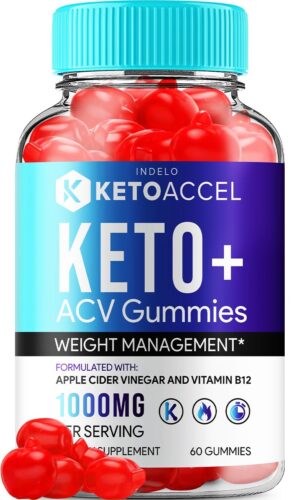 Gomitas keto accel acv 60 unidades envase frontal