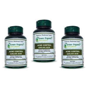Green Organic Supplements cápsulas vegetales ácido azelaico para acné