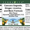Cap etiqueta del extracto líquido TerraVita Cascara Sagrada