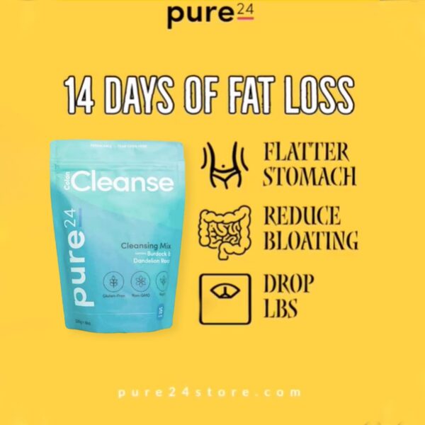 Pure 24 mezcla detox colon vegana sin gluten mejora digestión