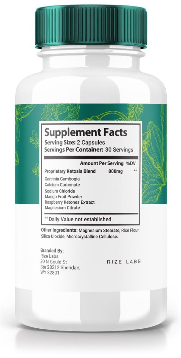 Cápsulas Puravive rize labs para perder peso y aumentar energía