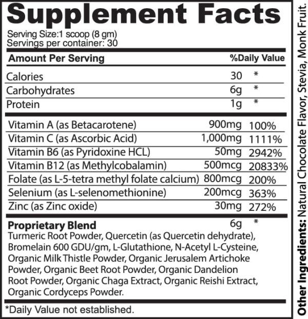 Mezcla en polvo detox vegana Mix-Fix para apoyar desintoxicación natural