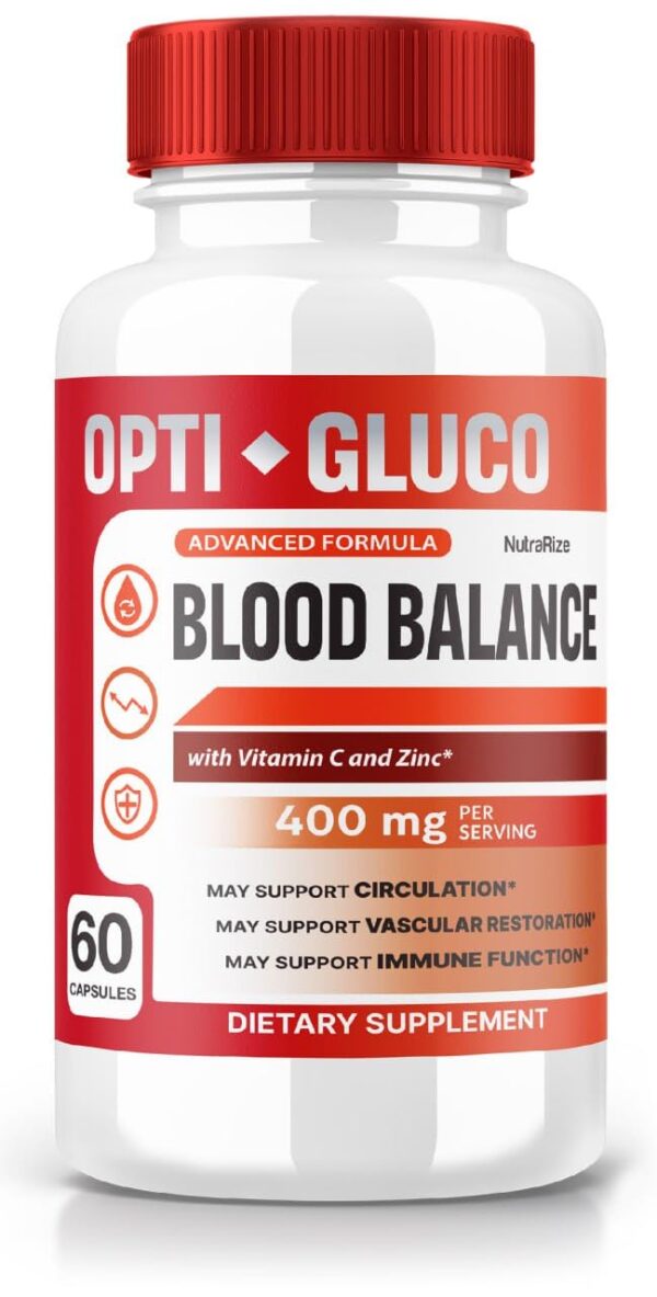 Cápsulas Opti Gluco suplemento natural para niveles estables de sangre