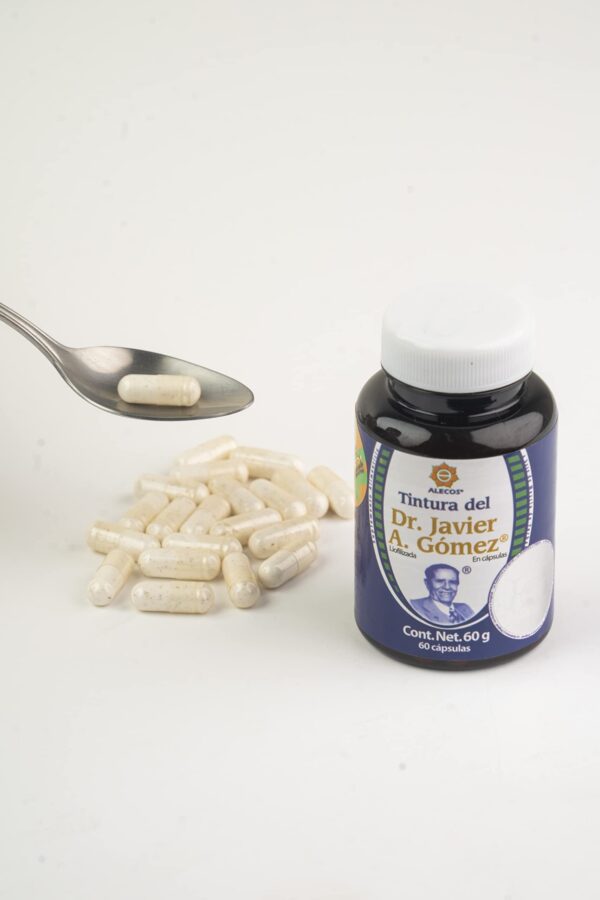 Muestra de cápsulas tintura liofilizada Dr Javier Gómez