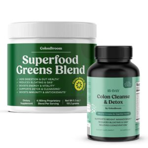 ColonBroom frasco con etiqueta frontal