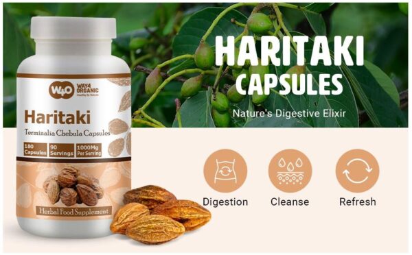 Tabletas para digestión Haritaki 300 unidades