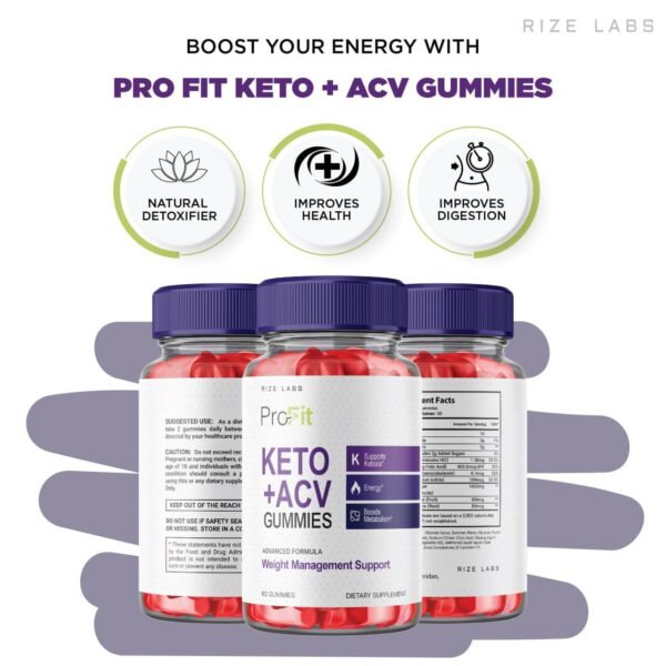 Suplemento rize labs gomitas keto acv para dieta y pérdida peso